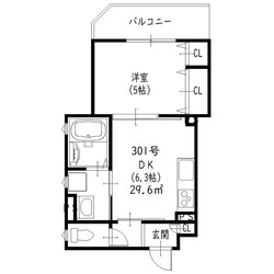 クリエオーレ清瀧の物件間取画像